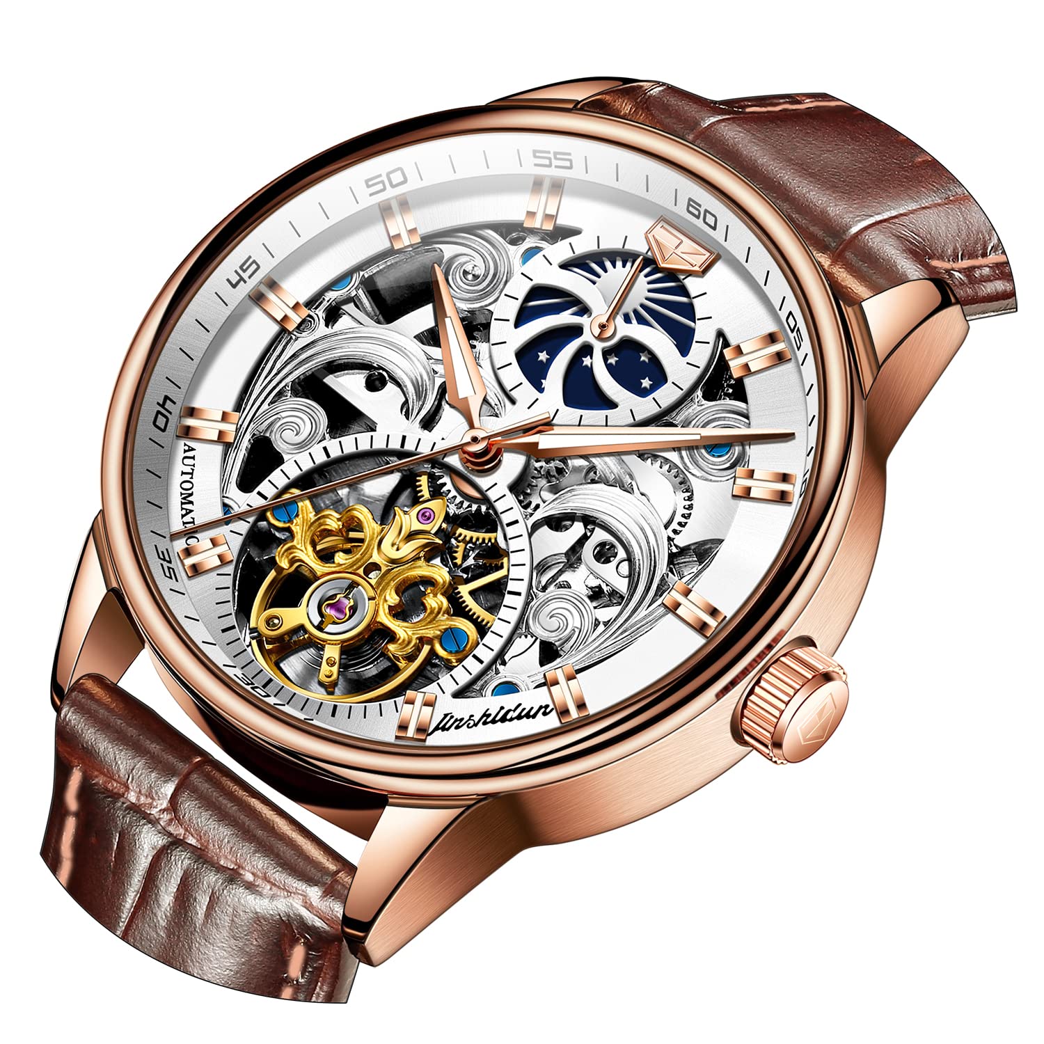 Rose Gold Watch for Men Stylish Timepiece Perfect for Any Occasion