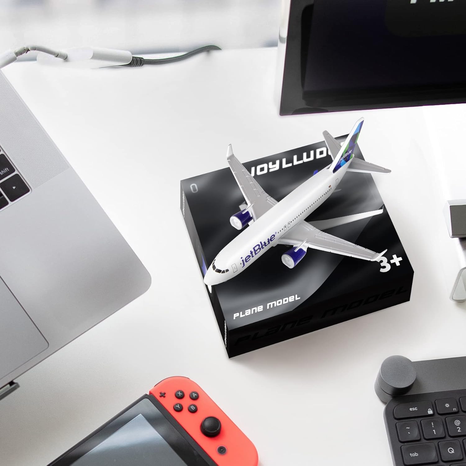 Joylludan Joylludan Blue Model Airplane Jet for Collection and Gifts Perfect for Aviation Enthusiasts - View 4 of 6