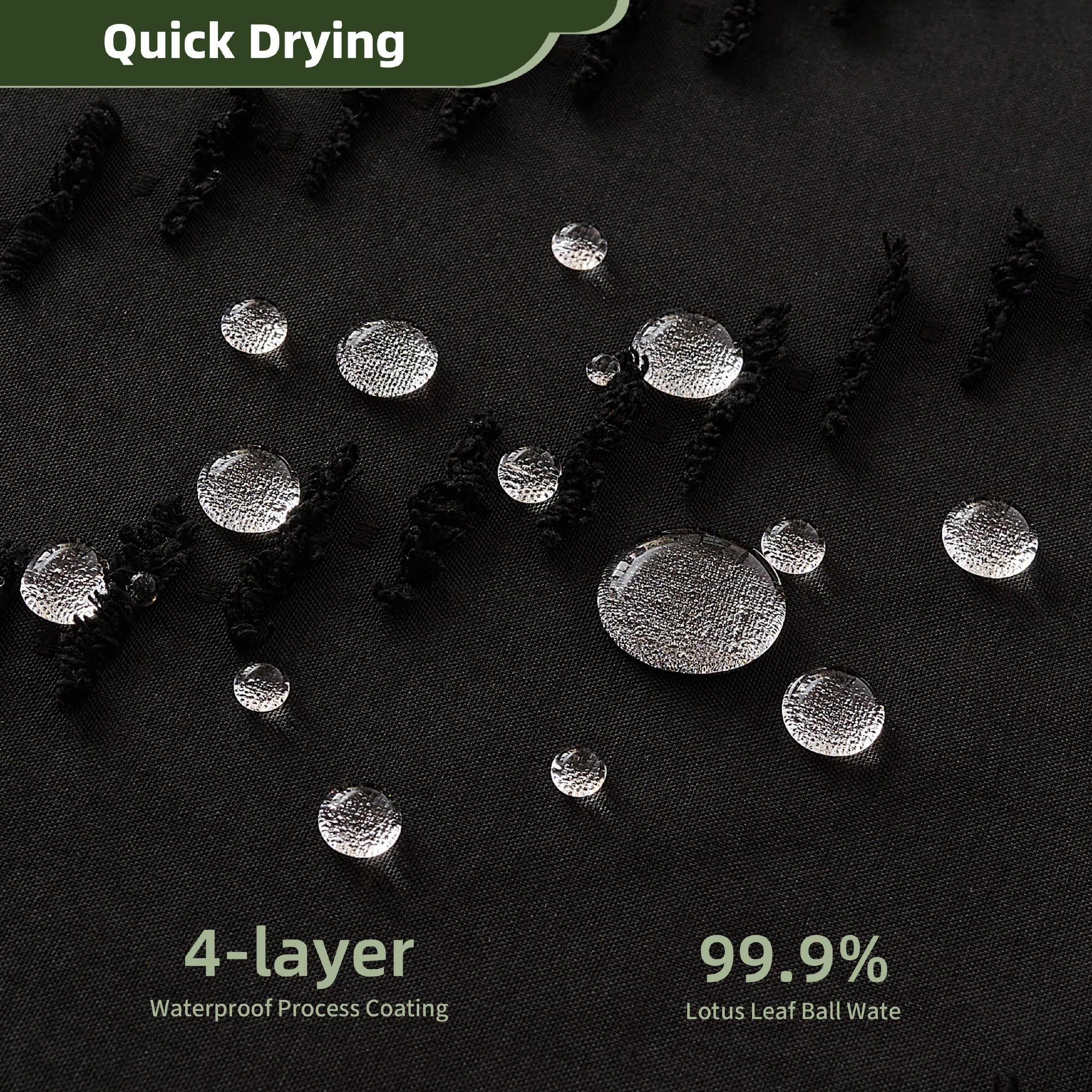 Siiluminisoy Siiluminisoy Extra Long Black Boho Shower Curtain 84 in Woven Fabric Tufted Chevron Striped Modern Chic Minimalist Bathroom Decor - View 3 of 9