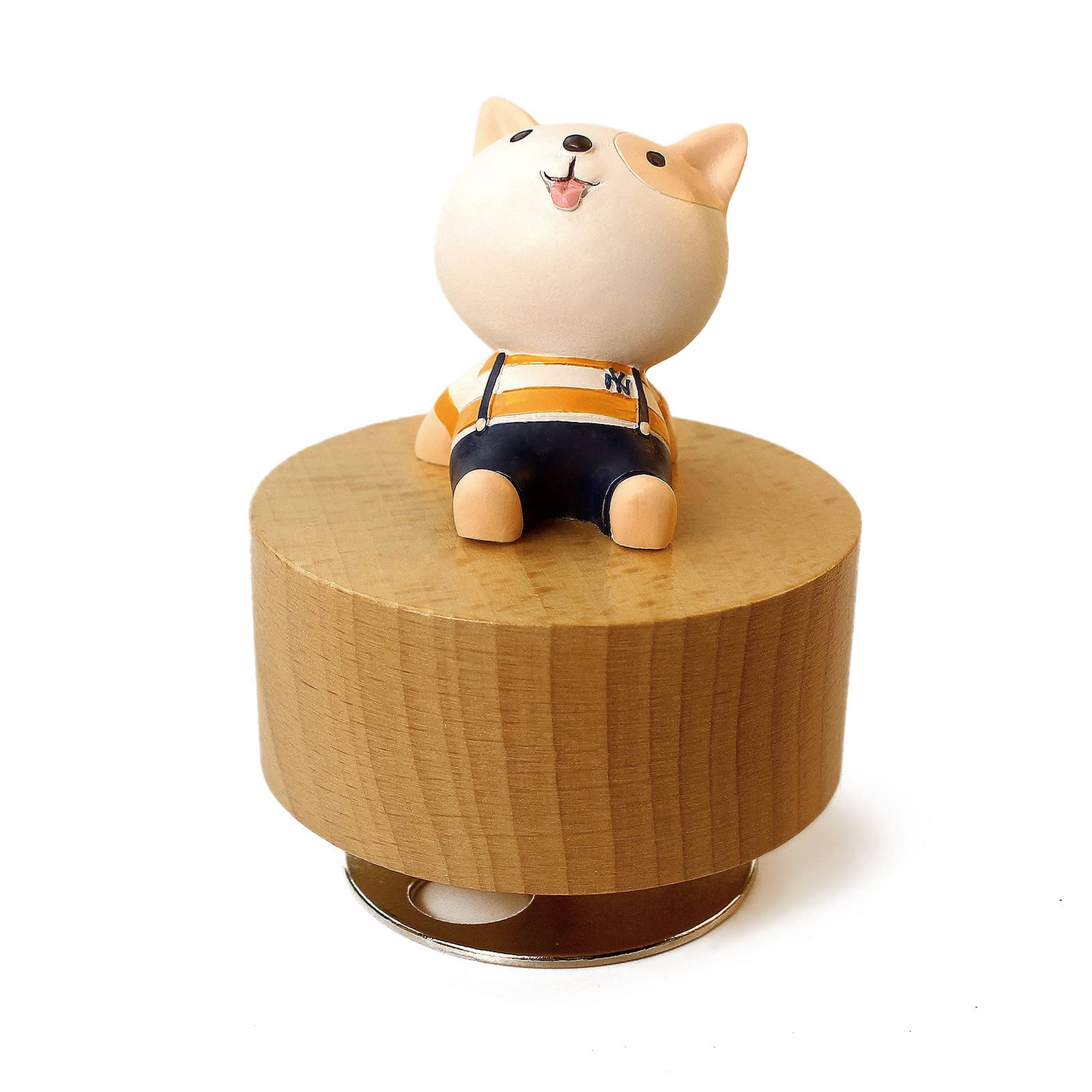 SOFTALK Cute Little Animal Wooden Mechanical Music Box, You are My Sunshine Musical Boxs,Gift for Boys and Girls Kids (Kitten)