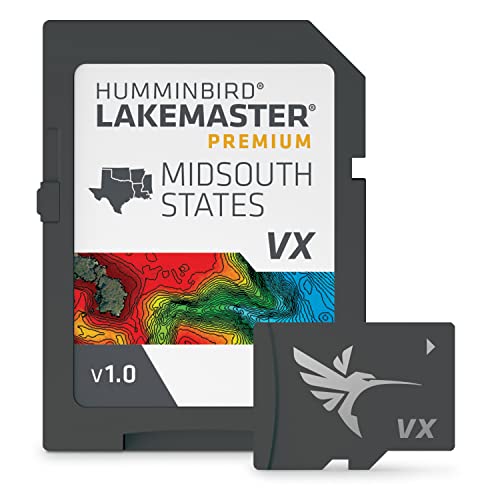 Humminbird Humminbird 602005-1 LakeMaster Premium: Midsouth States V1 - Ultimate Fishing Map Guide