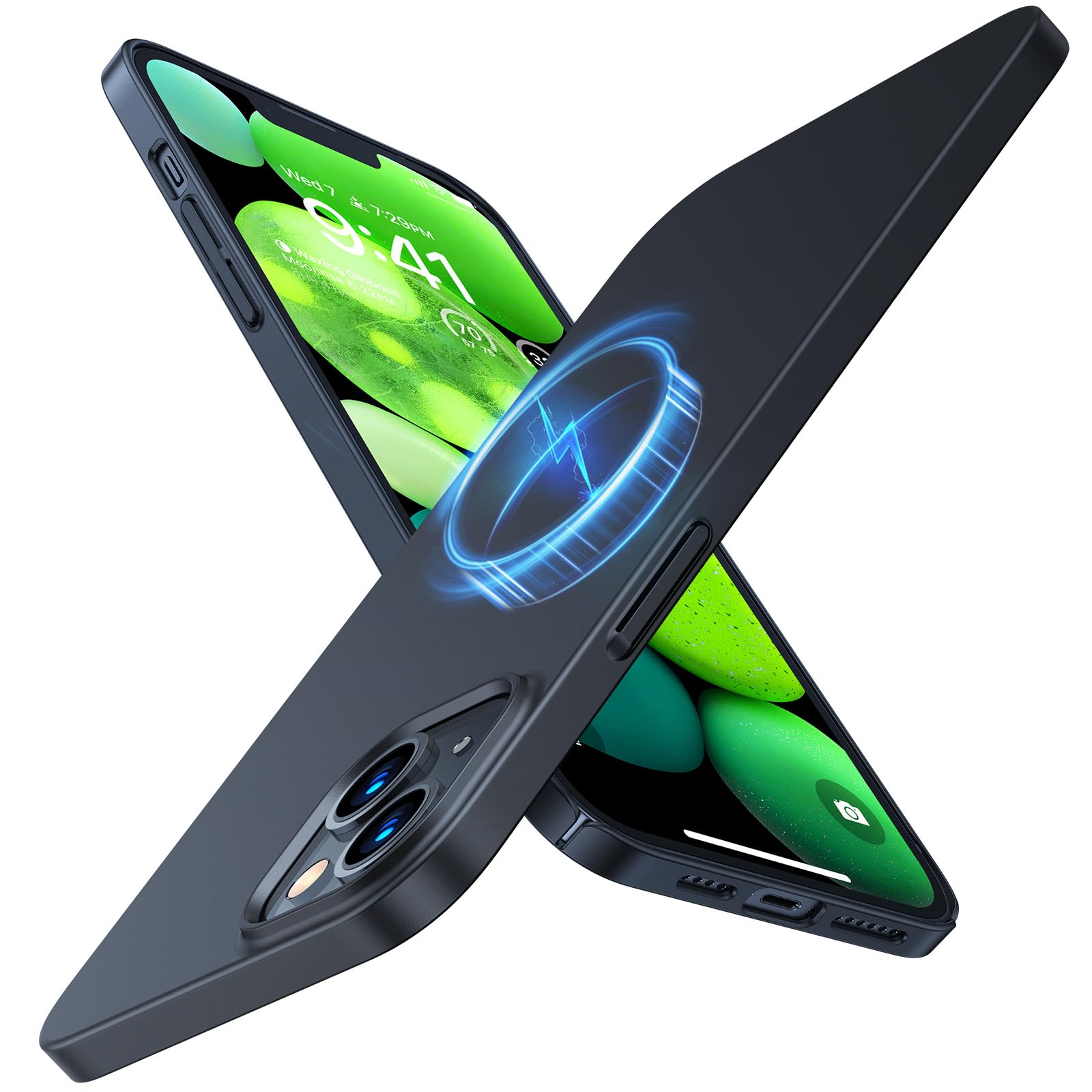 TORRAS Magnetic Slim-Fit iPhone 14 Pro Max Case - Ultra-Thin, Matte Hard PC, Anti-Fingerprint & Scratch, Compatible with MagSafe