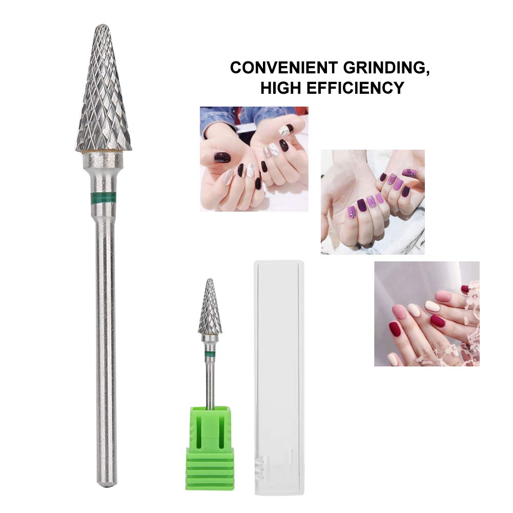 Manicure Drill Bit Nail Art Drill Bit, Electric Pedicure Manicure Grinding Head Drill Bit, Nail Polishing Hand Drill Bit Grinding Head, Tungsten - View 3 of 9