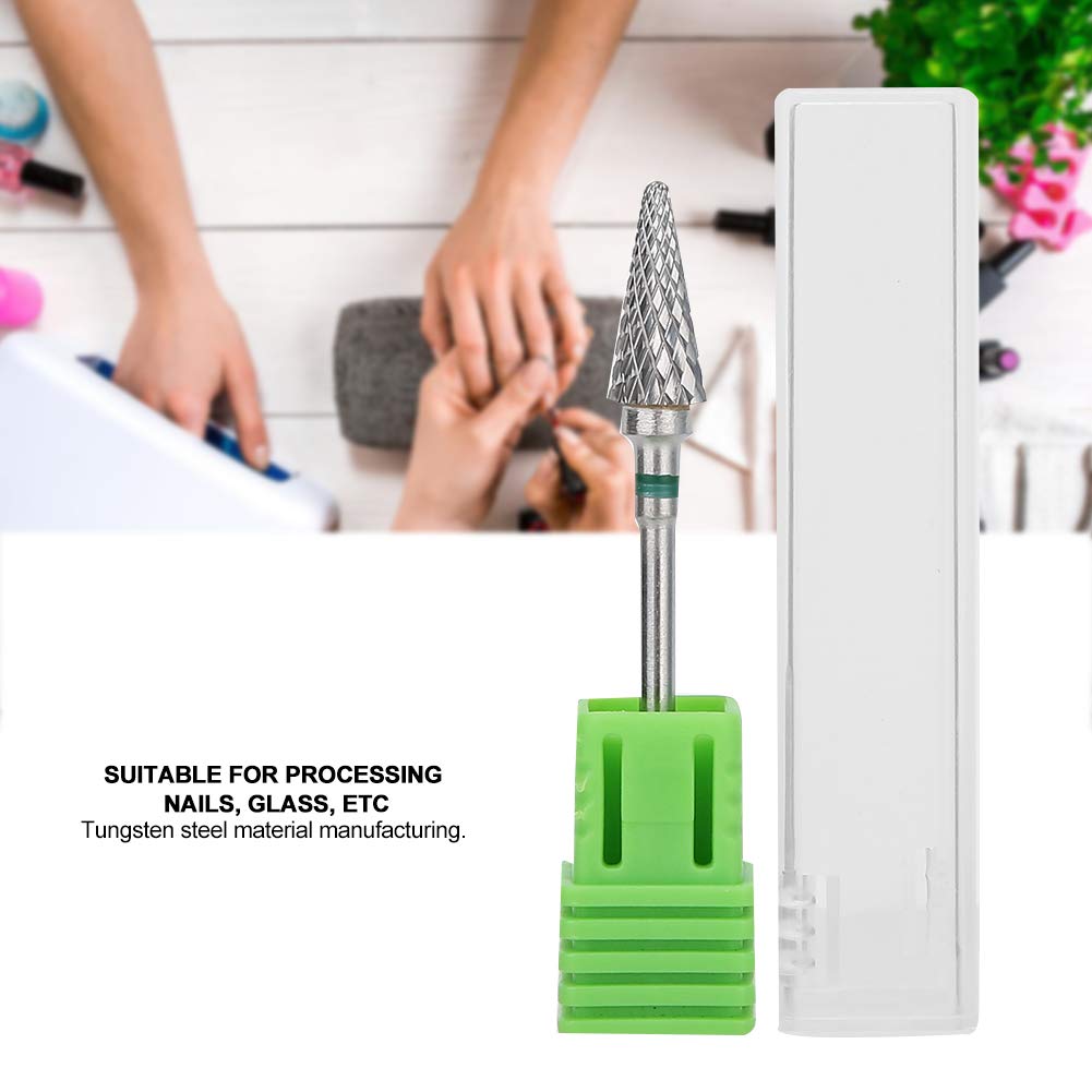 Manicure Drill Bit Nail Art Drill Bit, Electric Pedicure Manicure Grinding Head Drill Bit, Nail Polishing Hand Drill Bit Grinding Head, Tungsten - View 4 of 9
