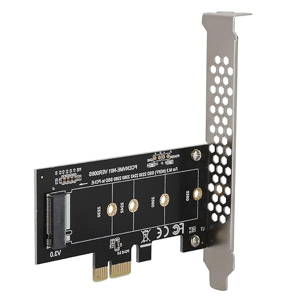 Yosoo Health Gear M2 PCIe Adapter Expansion Card Low Profile Bracket for Desktop PCI Express Slot M2 to PCI E3.0 X1 High Speed Performance - View 10 of 10