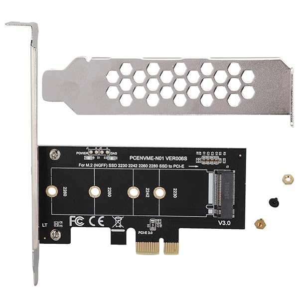 Yosoo Health Gear M2 PCIe Adapter Expansion Card Low Profile Bracket for Desktop PCI Express Slot M2 to PCI E3.0 X1 High Speed Performance - View 2 of 10
