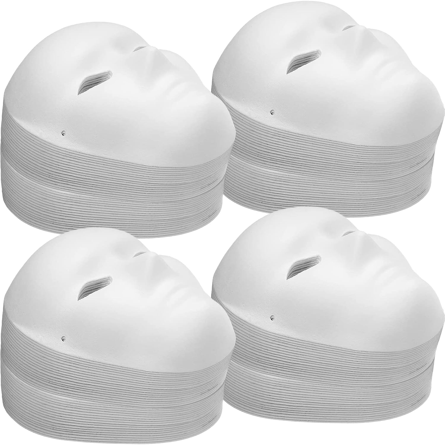 Yilloog Yilloog 72 Pcs Paintable Paper Masks Full Face DIY for Crafts Adults Holiday Art Party Favors 6.8 x 8 Inches 7.5 x 9.5 Inches - View 2 of 4