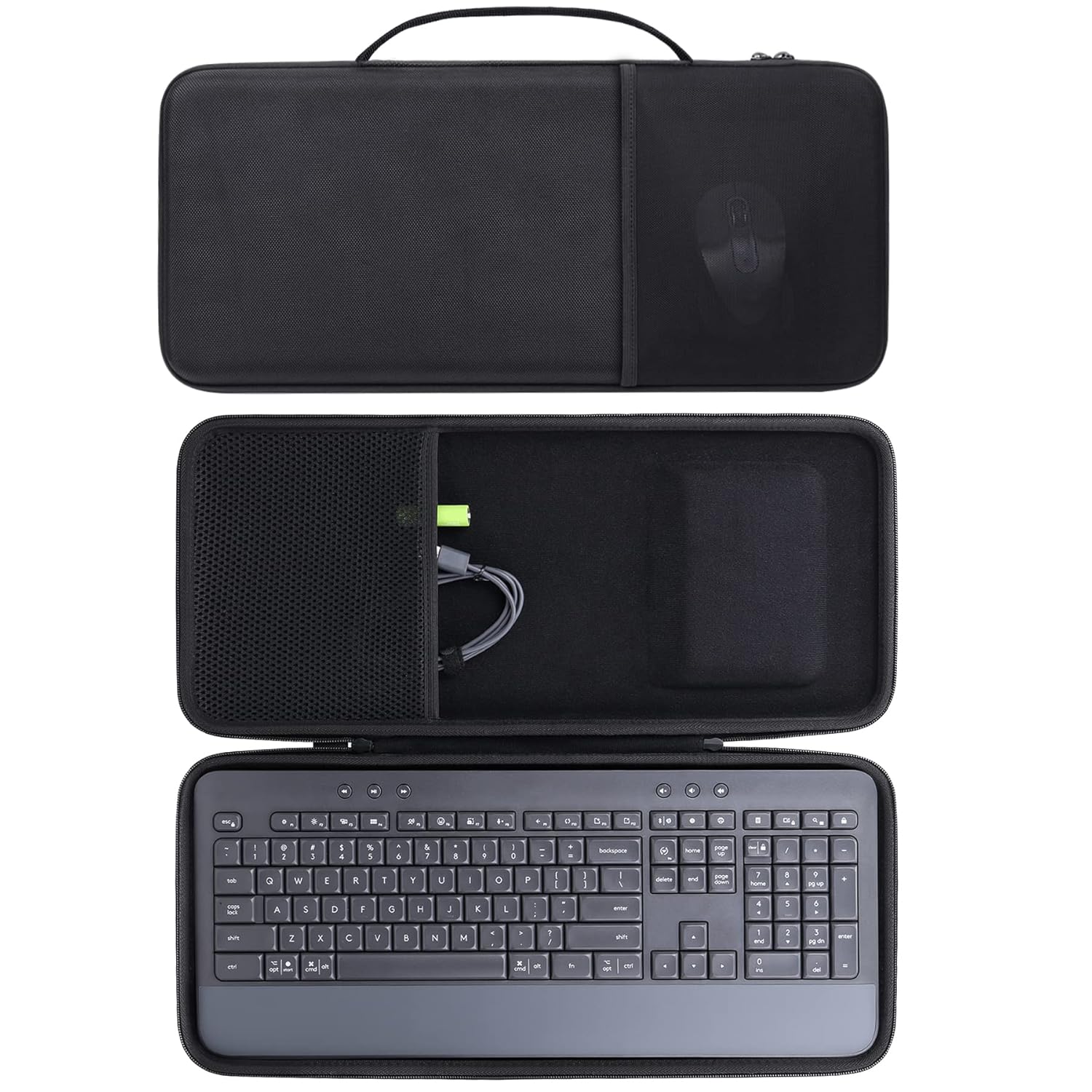 co2CREA co2CREA Hard Case for Logitech Signature K650 Comfort Wireless Keyboard Graphite Durable Protection - View 2 of 8