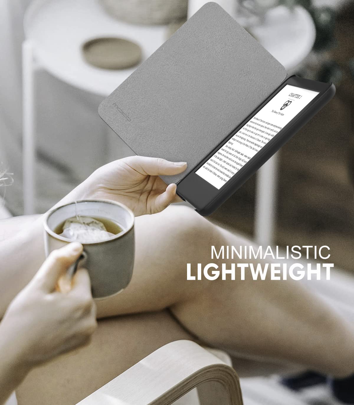 MoKo MoKo Lightweight Case for 6 Inch All New Kindle 11th Generation 2024 2022 Auto Wake Sleep Retro Library Cover - View 7 of 8