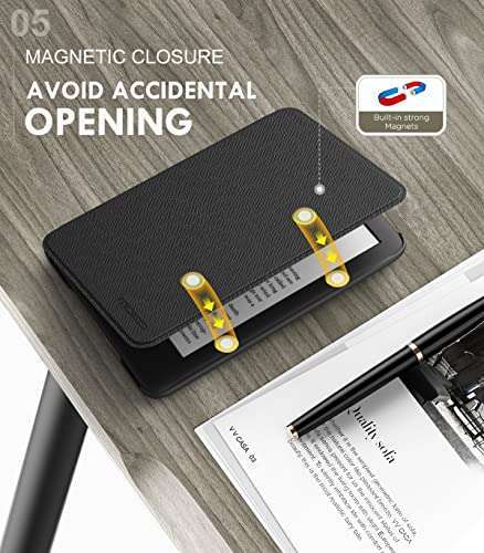 MoKo "MoKo 6" Kindle Case (11th Gen 2024/2022) - Lightweight Auto Wake/Sleep Cover in Black" - View 7 of 10