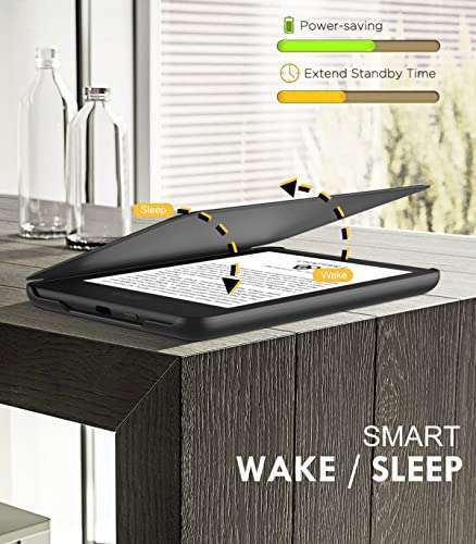 MoKo "MoKo 6" Kindle Case (11th Gen 2024/2022) - Lightweight Auto Wake/Sleep Cover in Black" - View 8 of 10