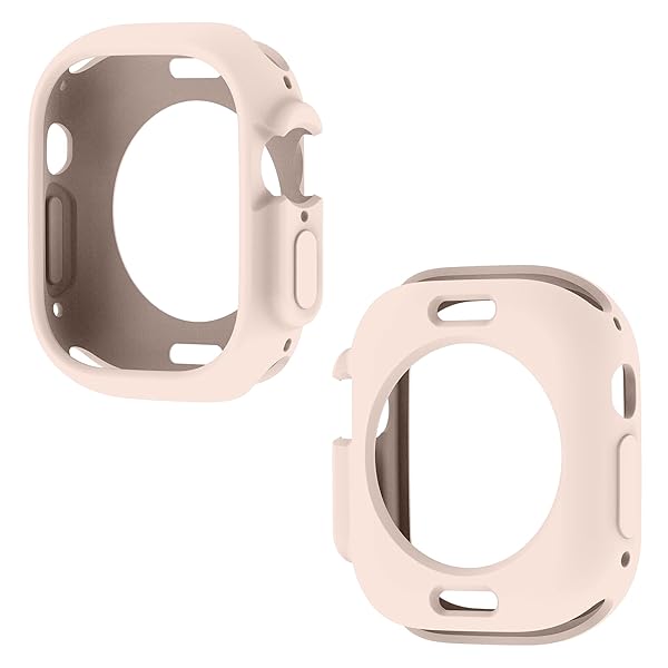 Yrzper Yrzper Shockproof Case for Apple Watch Ultra 49mm - TPU Silicone Bumper, Scratch-Resistant, Pink - View 9 of 10