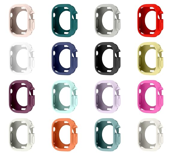 Yrzper Yrzper Shockproof Case for Apple Watch Ultra 49mm - TPU Silicone Bumper, Scratch-Resistant, Pink - View 10 of 10