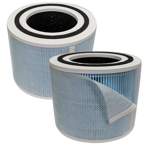 Filter-Monster.com Filter Monster 4 in 1 True HEPA Replacement Air Filter for Levoit Core 300 RF WS Smoke Remover 2 Pack