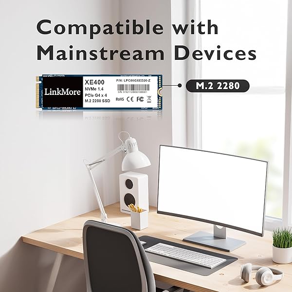 LinkMore LinkMore XE400 500GB M.2 PCIe Gen4 NVMe SSD - 5000MB/s for PC, Laptops & PS5 Gaming - View 5 of 8