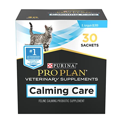Pro Plan Veterinary Diets Purina Pro Plan Calming Care Cat Supplements - 30 ct Box for Stress Relief & Wellness