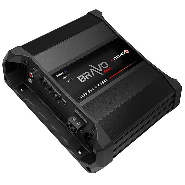 Stetsom Stetsom BRAVO FULL 2000 Mono Car Amplifier: 2000W RMS, HD Sound, Crossover & Bass Boost for Ultimate Car Audio Experience - View 4 of 8