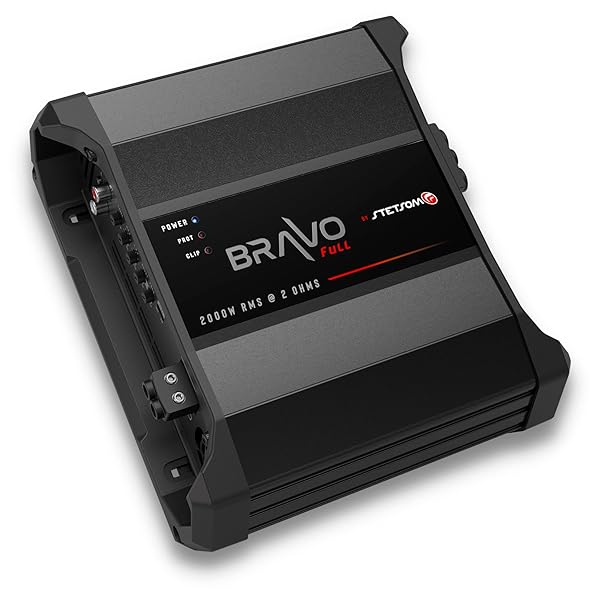 Stetsom Stetsom BRAVO FULL 2000 Mono Car Amplifier: 2000W RMS, HD Sound, Crossover & Bass Boost for Ultimate Car Audio Experience