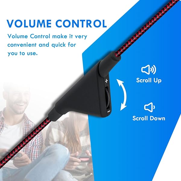 Mcbazel McBazel 2M Headset Cable with Volume Control for Astro A10/A30/A40 - PS5/PS4/Xbox Series X&S - Red Replacement Cord - View 5 of 10