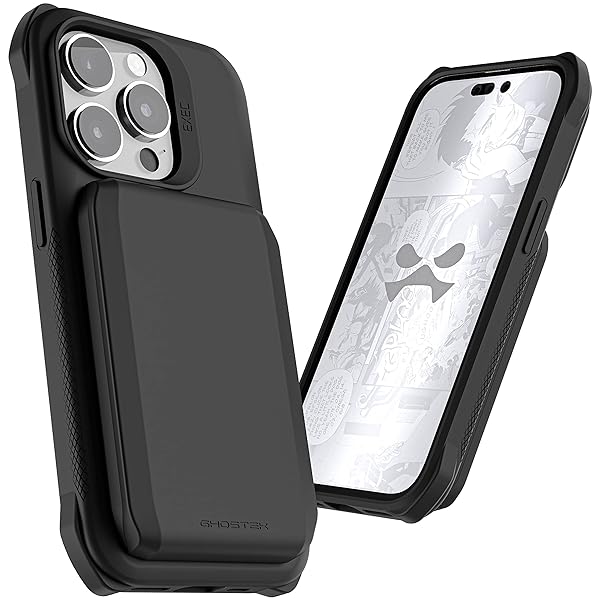 Ghostek Ghostek EXEC iPhone 14 Case Wallet with MagSafe Magnetic Card Holder Premium Cover for 2022 iPhone 14 Black - View 4 of 11
