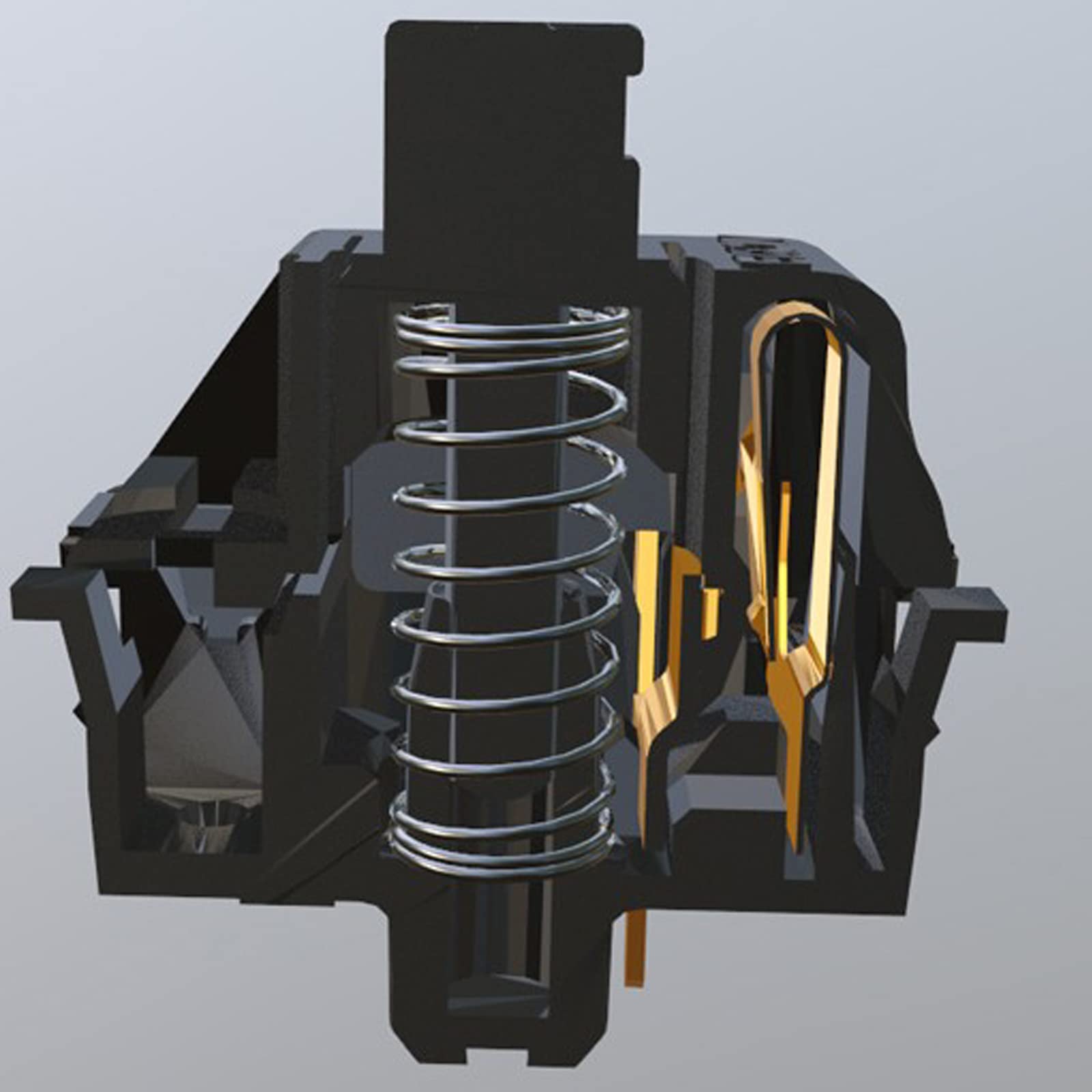 Gateron Oil King V2 Linear Switch - 55g Mechanical Keyboard Switches, 5 Pin Factory Pre-Lubed for Smooth and Quiet Typing, Compatible with Custom - View 4 of 6