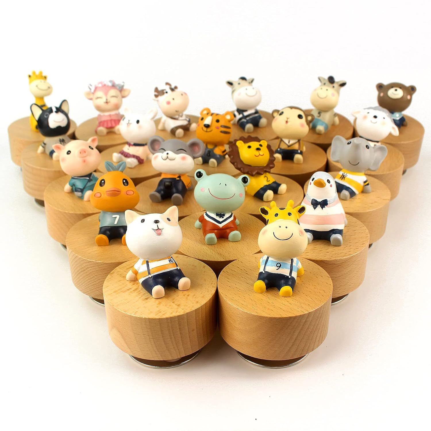SOFTALK SOFTALK Cute Little Animal Wooden Music Box You are My Sunshine Gift for Kids Giraffe Design Perfect for Boys and Girls - View 3 of 9