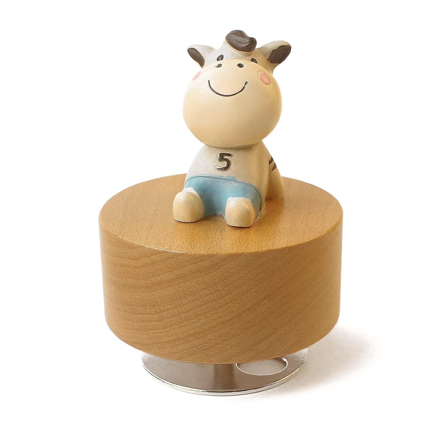 SOFTALK SOFTALK Cute Little Animal Wooden Music Box You are My Sunshine Gift for Kids Giraffe Design Perfect for Boys and Girls - View 9 of 9