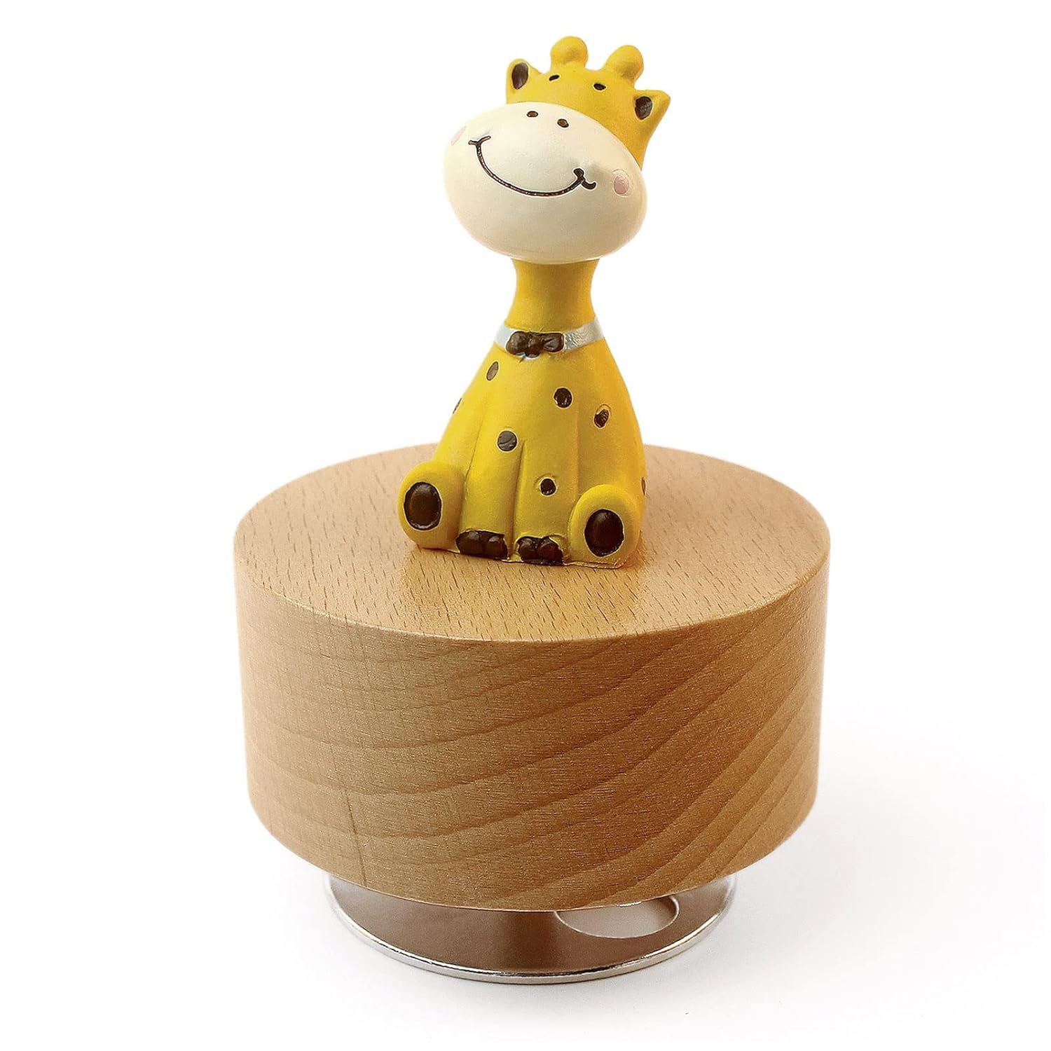 SOFTALK Cute Little Animal Wooden Music Box You are My Sunshine Gift for Kids Giraffe Design Perfect for Boys and Girls