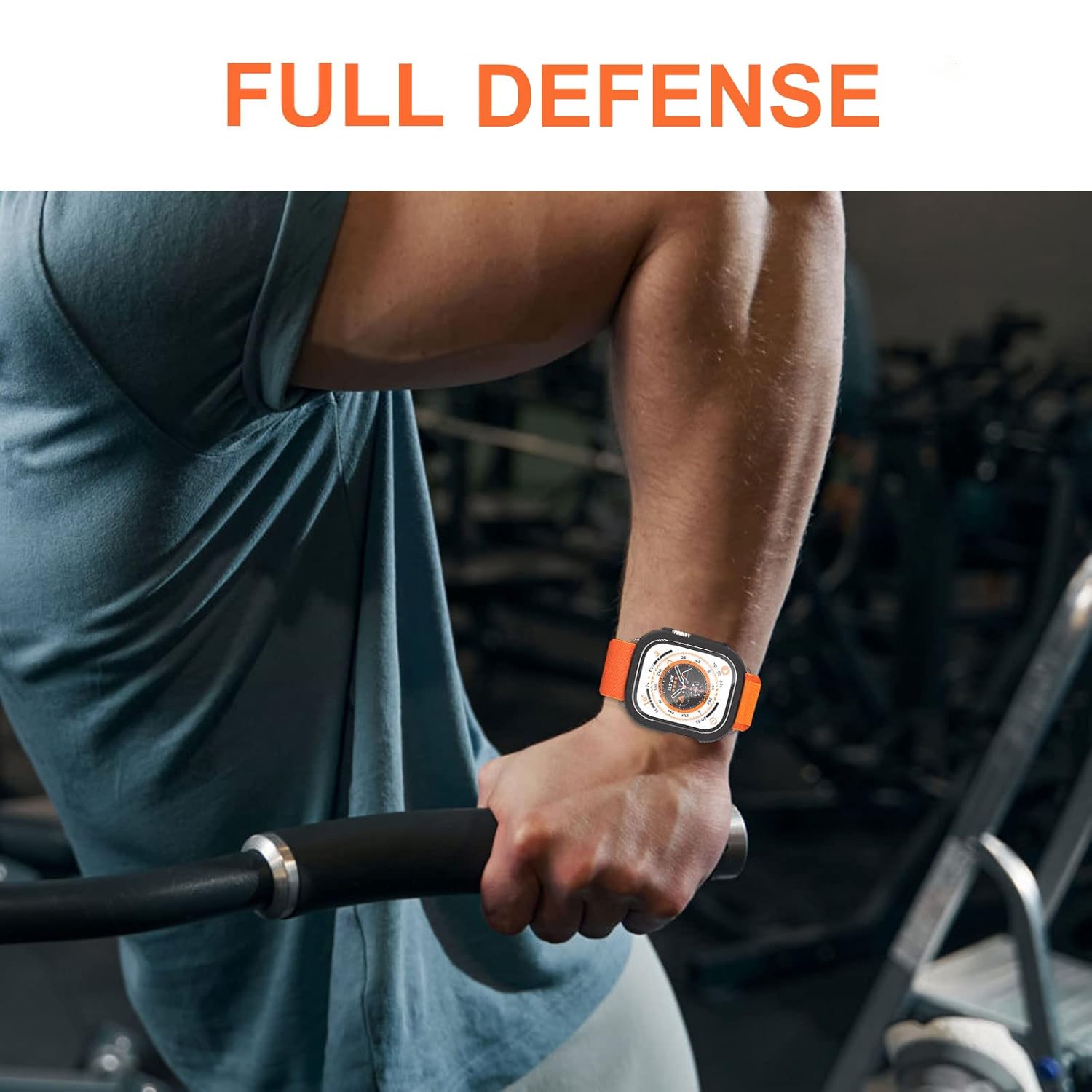 shenou Apple Watch Ultra 49mm Case and Screen Protector Bumper Cover Accessories - View 5 of 7