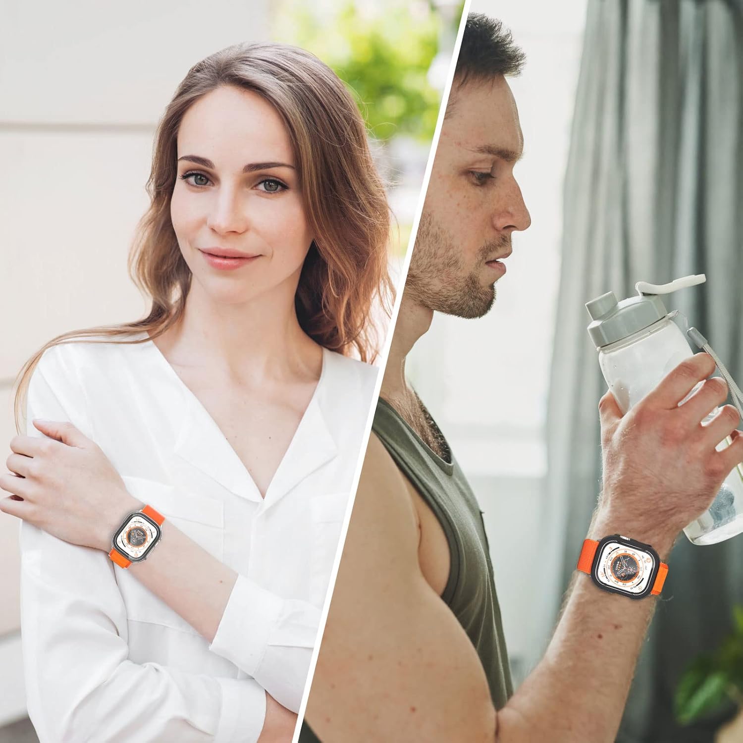 shenou Apple Watch Ultra 49mm Case and Screen Protector Bumper Cover Accessories - View 6 of 7