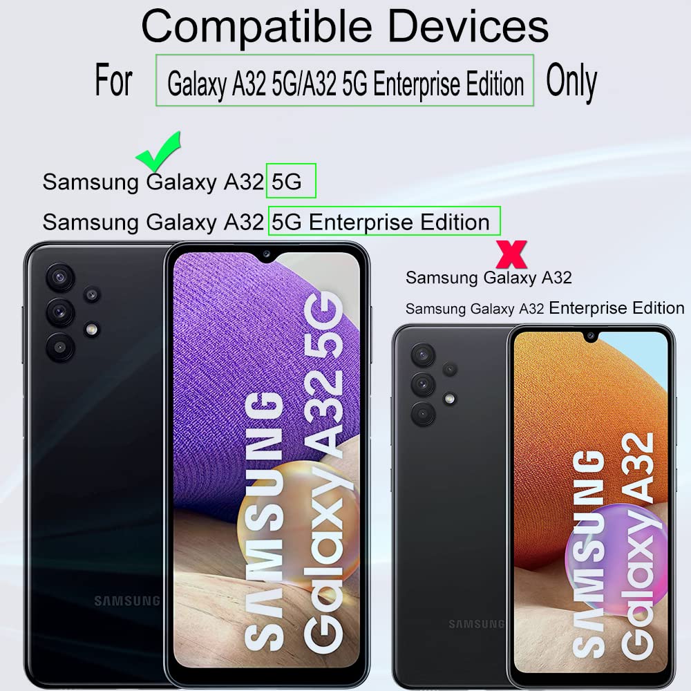 Ibywind Screen Protector For SamSung Galaxy A32 5G(6.5 Inches),with 2Pcs Tempered Glass,1Pc Camera Lens Protector,1Pc Backing Carbon Fiber - View 2 of 6