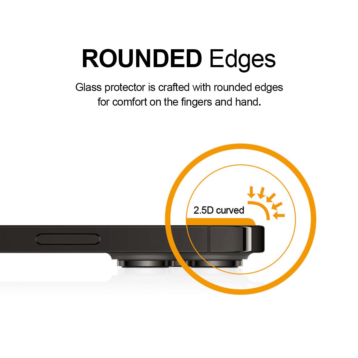 Supershieldz (2 Pack) Designed for iPhone 14 Pro (6.1 inch) + Camera Lens Tempered Glass Screen Protector, Anti Scratch, Bubble Free - View 3 of 5