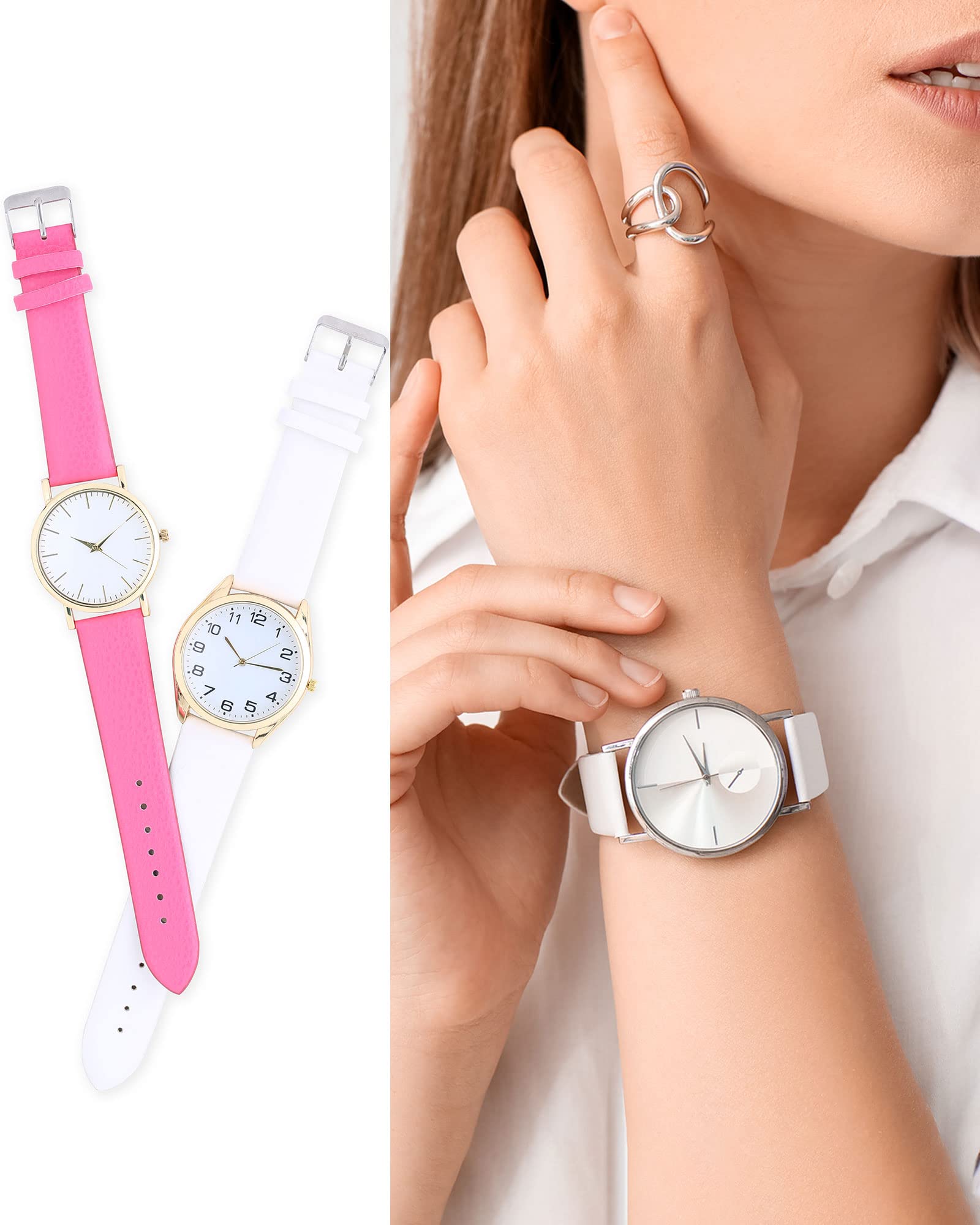 uxcell Genuine Leather Band 12mm Smooth Flat Watch Strap for Men and Women in Black - View 5 of 7