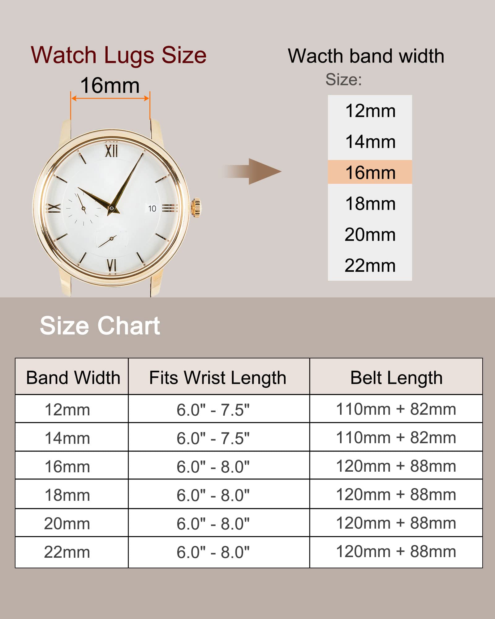 uxcell Genuine Leather Band 12mm Smooth Flat Watch Strap for Men and Women in Black - View 7 of 7