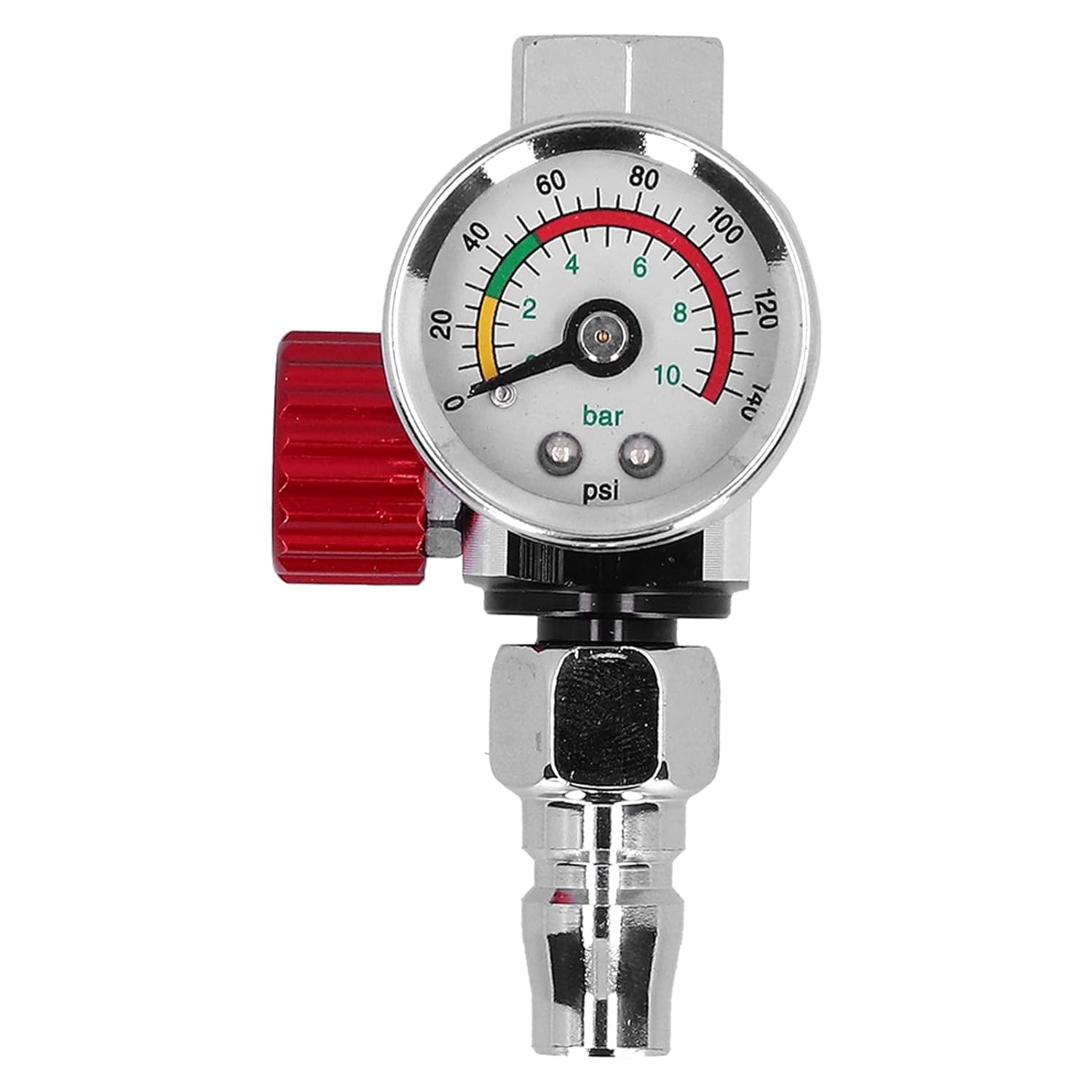 Walfront Paint Spray Guns Air Regulator G14in Thread Adjustable Pressure Regulating Valve with Gauge for Optimal Performance