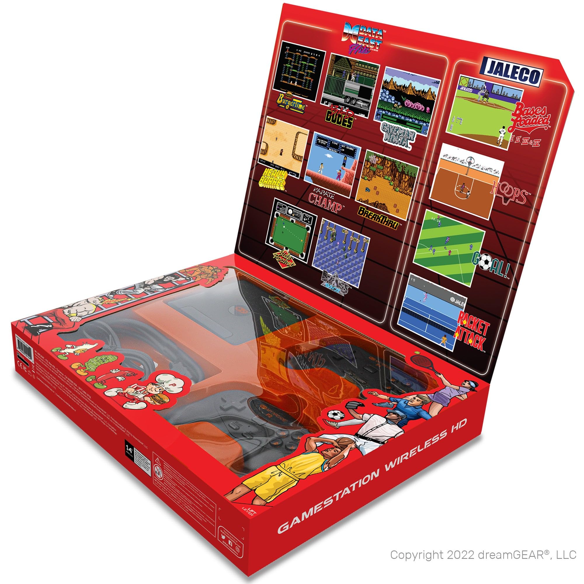 My Arcade My Arcade GameStation Wireless HD Data East Video Game Console with 250 Games Plug and Play DGUNL-4144 - View 7 of 8