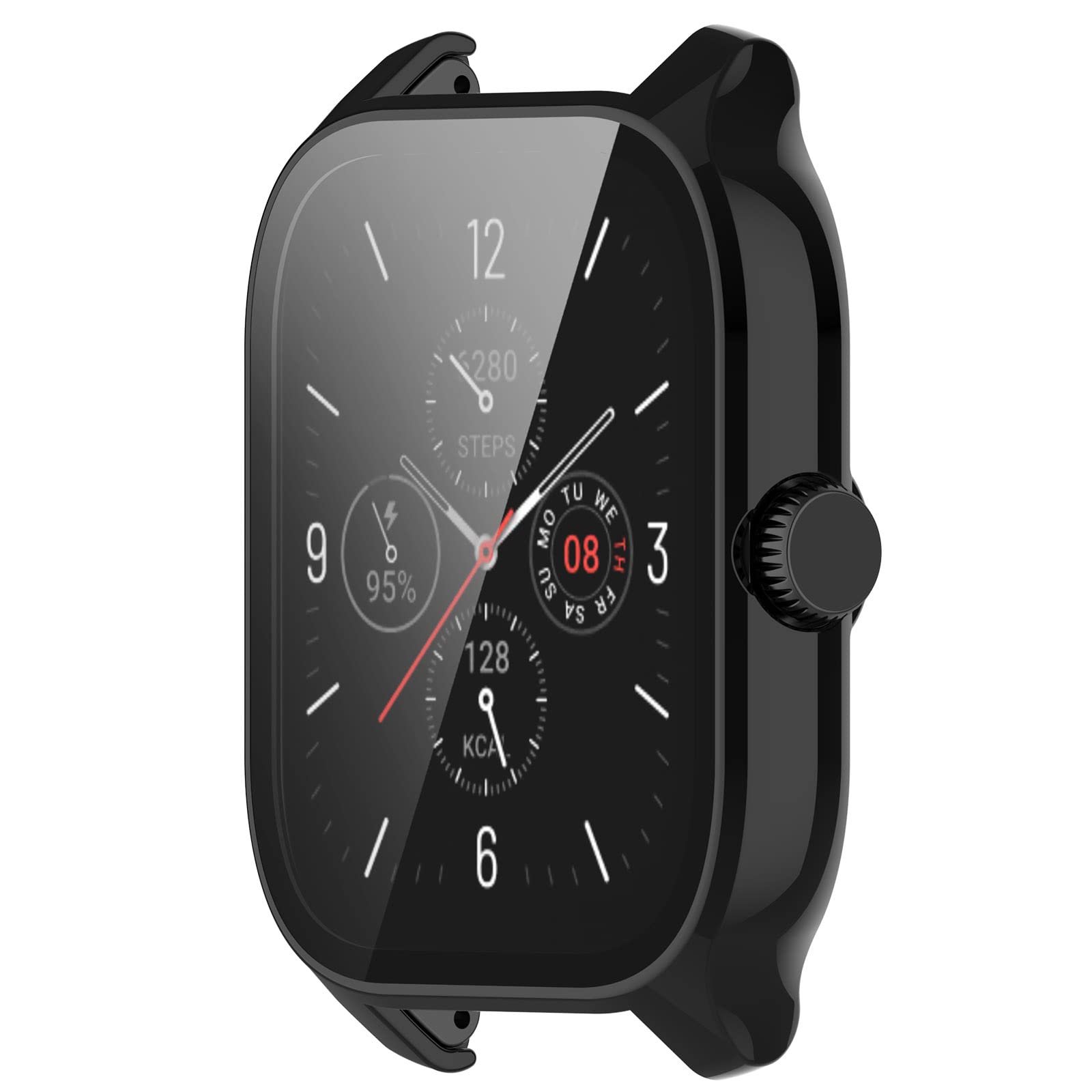 Compatible for Amazfit GTS 4 Watch Case. Scratch-Resistant Protective Case Cover PC Case with HD Tempered Glass Screen Protector for Amazfit GTS 4 - View 3 of 8