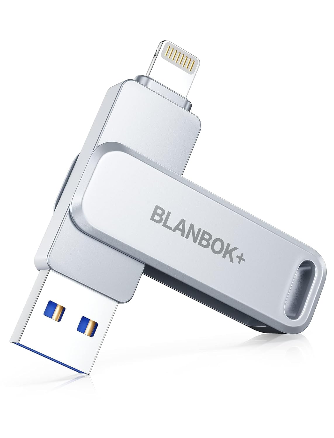 BLANBOK+ MFi Certified 512GB Flash Drive High Speed USB Memory Stick Portable Photo Stick for iPhone iPad Android PC