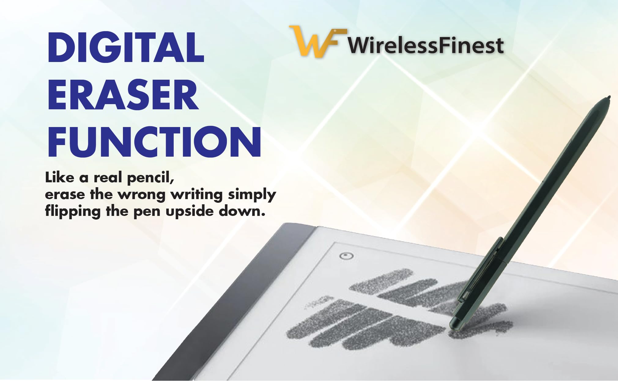 EMR Stylus With Eraser Pencil For Remarkable 2 Pen Wacom One Drawing Tablets Onynx Boox Scribe Supernote EMR Devices + Extra Titanium Alloy Metal - View 4 of 7