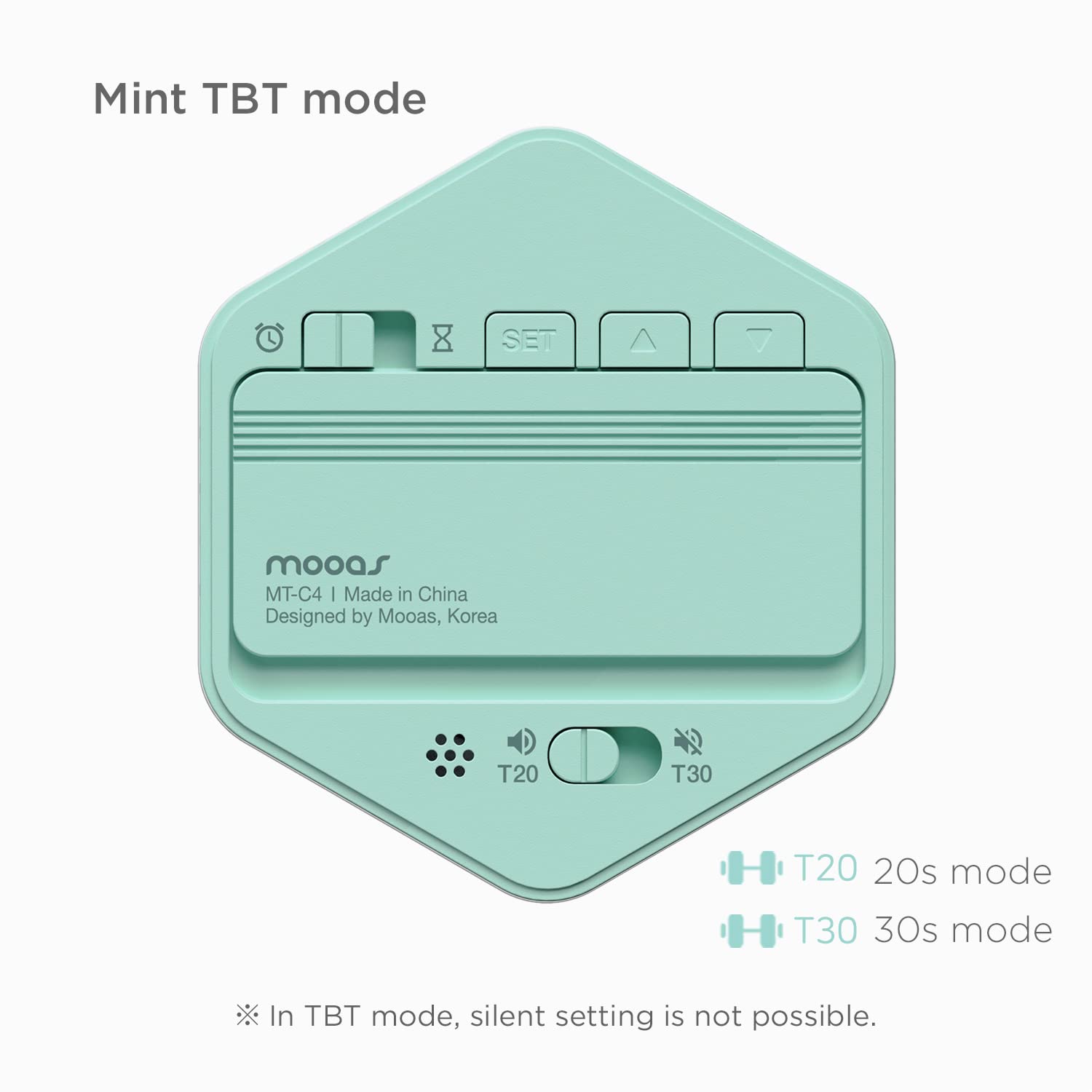 mooas Mooas Multi-Hexagon Clock Cube Timer Digital Timer with Backlight Ideal for Classroom Gym Office Pomodoro Count Up Countdown Yellow - View 8 of 9
