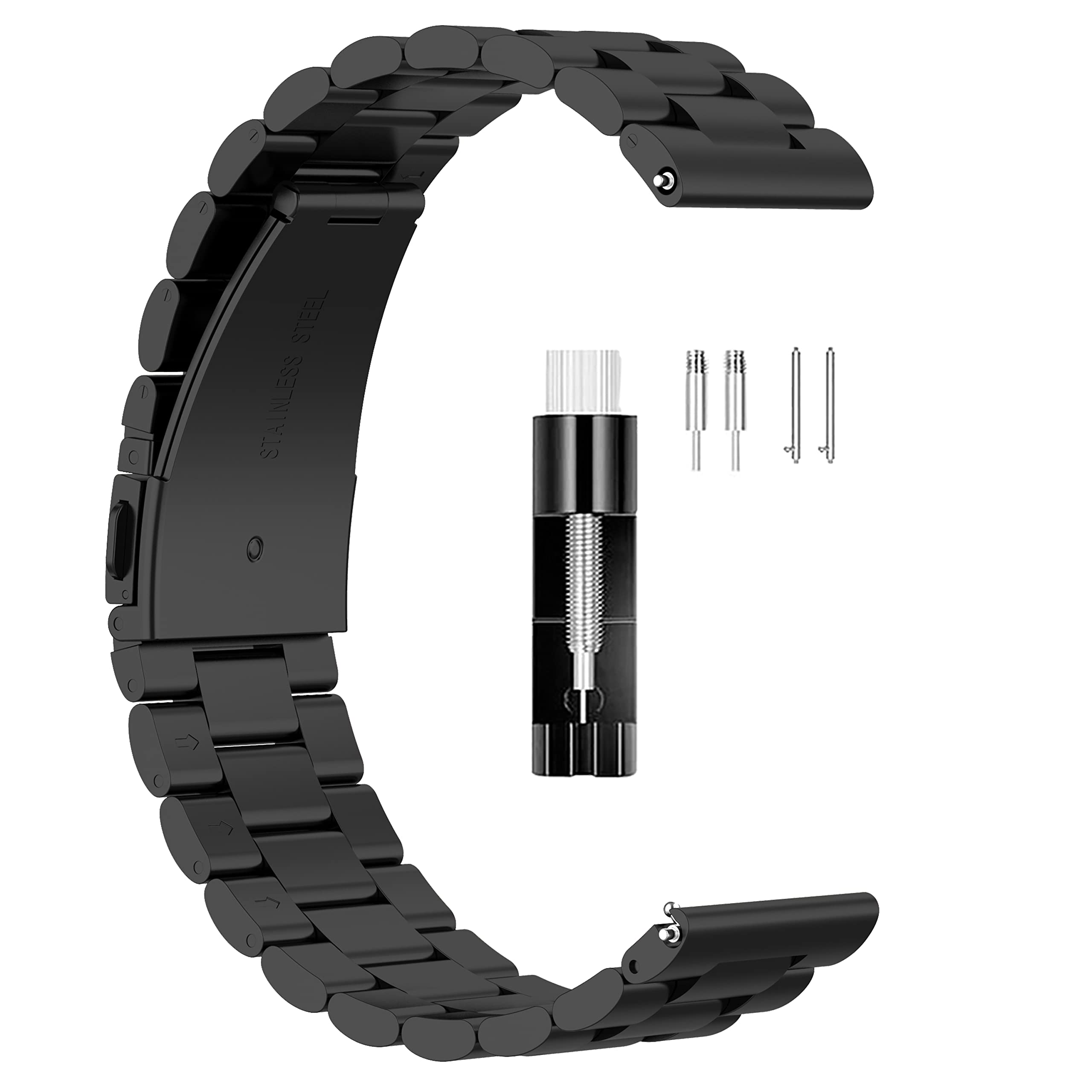 Classic Stainless Steel Metal Band for Amazfit GTR 4 3 ProGTR 4 3 2 2EGTR 47mm Smart Watch Bracelet with Adjustment Tool for Huawei GT 3 46mmGT 3 2