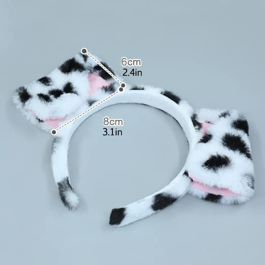 YDEVERLIN YDEVERLIN Dalmatian Headband Cute Puppy Ears Cartoon Hair Hoop for Cosplay and Costumes Perfect Dog Ears Hair Accessories - View 3 of 4