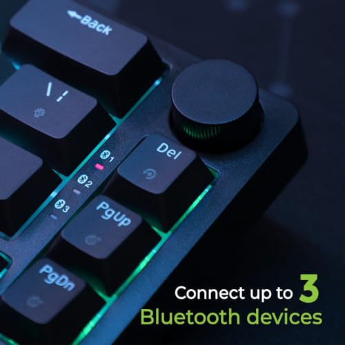 IOGEAR IOGEAR Mechlite Nano Gaming Keyboard: Wired/Wireless, PBT Keycaps, Volume Control & USB-C Cable - View 7 of 11