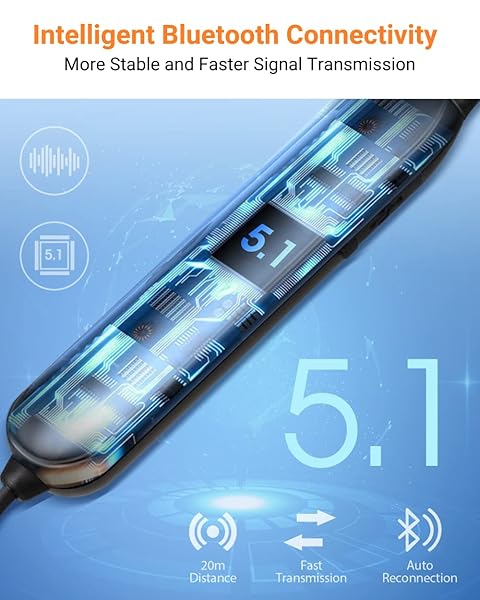 HomeSpot HomeSpot Noise Reduction Wireless Neckband Headphones: 27dB NRR, CVC Mic, 20H Playtime - OSHA Compliant for Work Safety - View 7 of 9