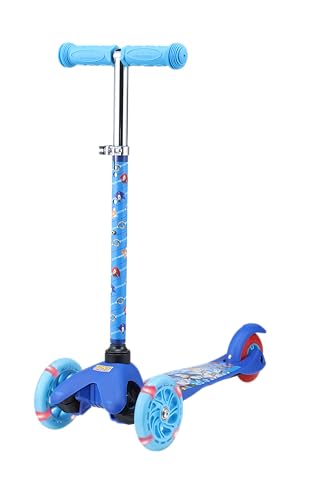 Voyager Sonic The Hedgehog Kick Scooter for Kids - Light Up Wheels, Extra Wide Deck, 3 Wheel Design, Foot Brake, Ages 3+