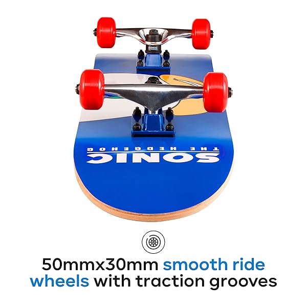 Voyager Buy Sakar Sonic The Hedgehog Skateboard - Kids & Teens Cruiser with Graphic Grip Tape & ABEC 5 Bearings - View 6 of 9