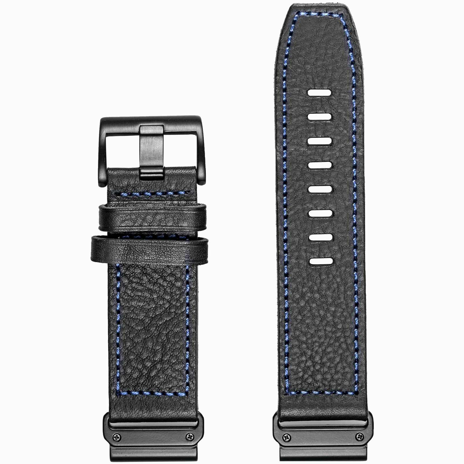 hemsut h Genuine Leather Garmin Watch Band Retro Vintage Strap 22MM Compatible with f?nix Forerunner Vivoactive Approach MARQ quatix D2 Series - View 9 of 9