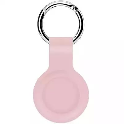Habac Studio Pink Silicone AirTag Keyring Case with Hook - Anti-Lost, Shock Resistant for Keys, Bags, Luggage & Pets - View 4 of 10