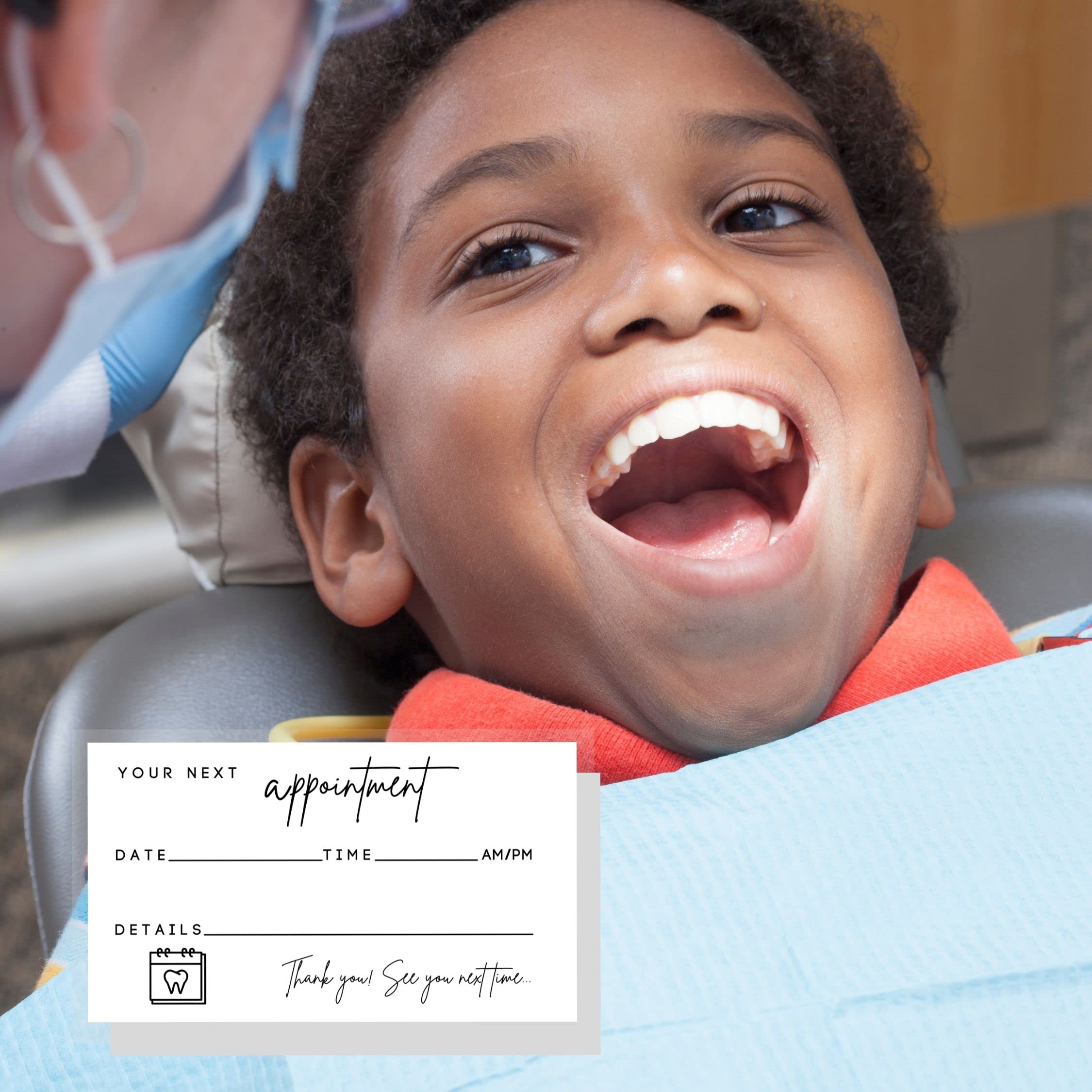 Lashicorn Dental Appointment Reminder Cards 50 Pack Minimalist Design for Teeth Whitening Dental Office Client Reminder Pediatric Dentist Orthodontics - View 5 of 7