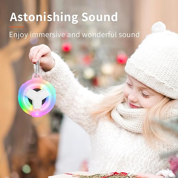 EBODA EBODA Bluetooth Shower Speaker: IP67 Waterproof, LED Light, 2000mAh, True Wireless Stereo - Perfect Gift for Music Lovers! - View 4 of 11